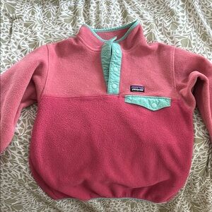 Patagonia Coral Fleece with Aqua Trim